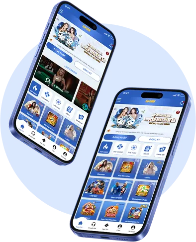Giao diện điện thoại thông minh hiển thị ứng dụng bwing casino
